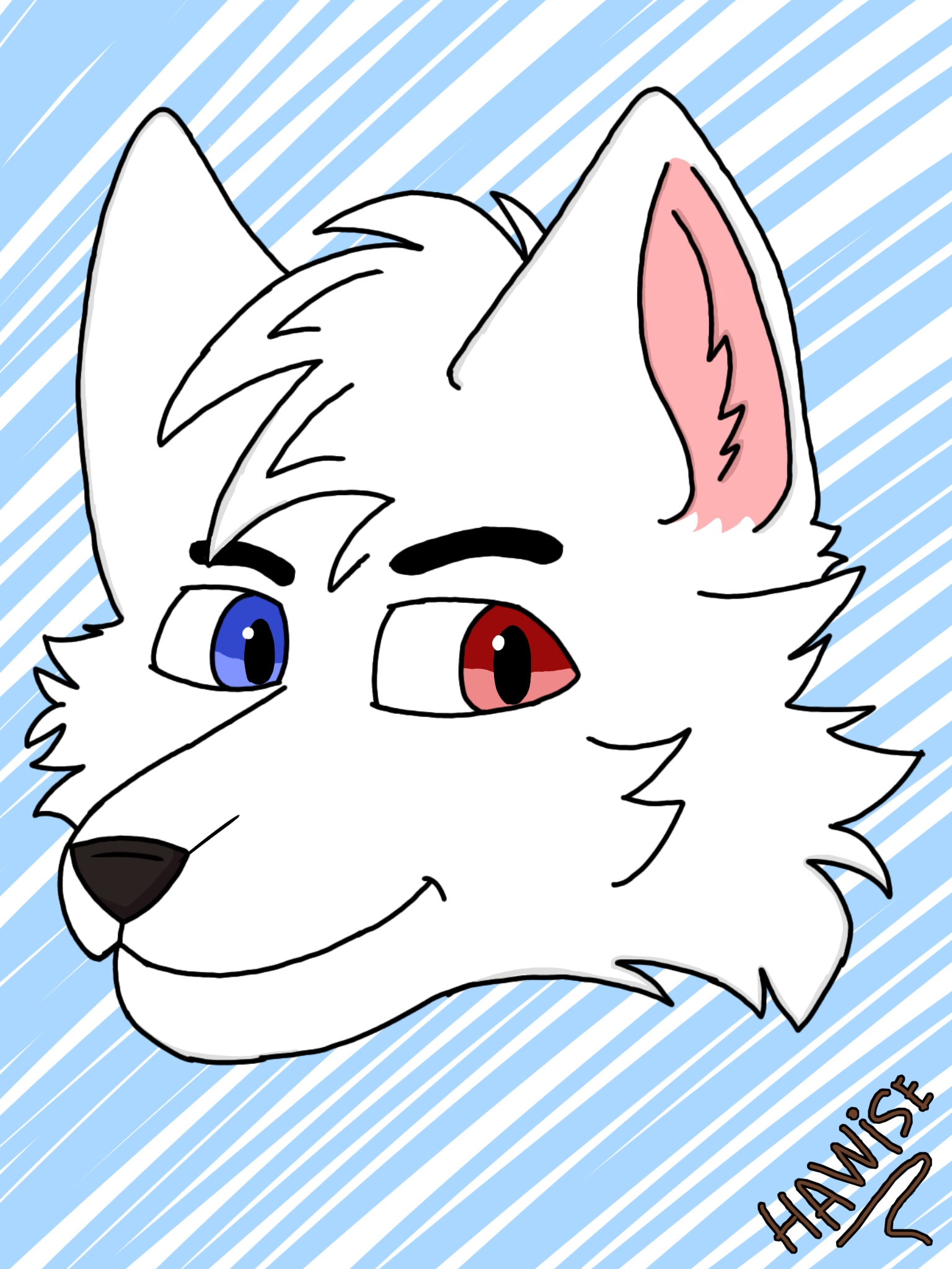 Fursona do meu amigo :3, arte publicada por 1Hawise no FurMap
