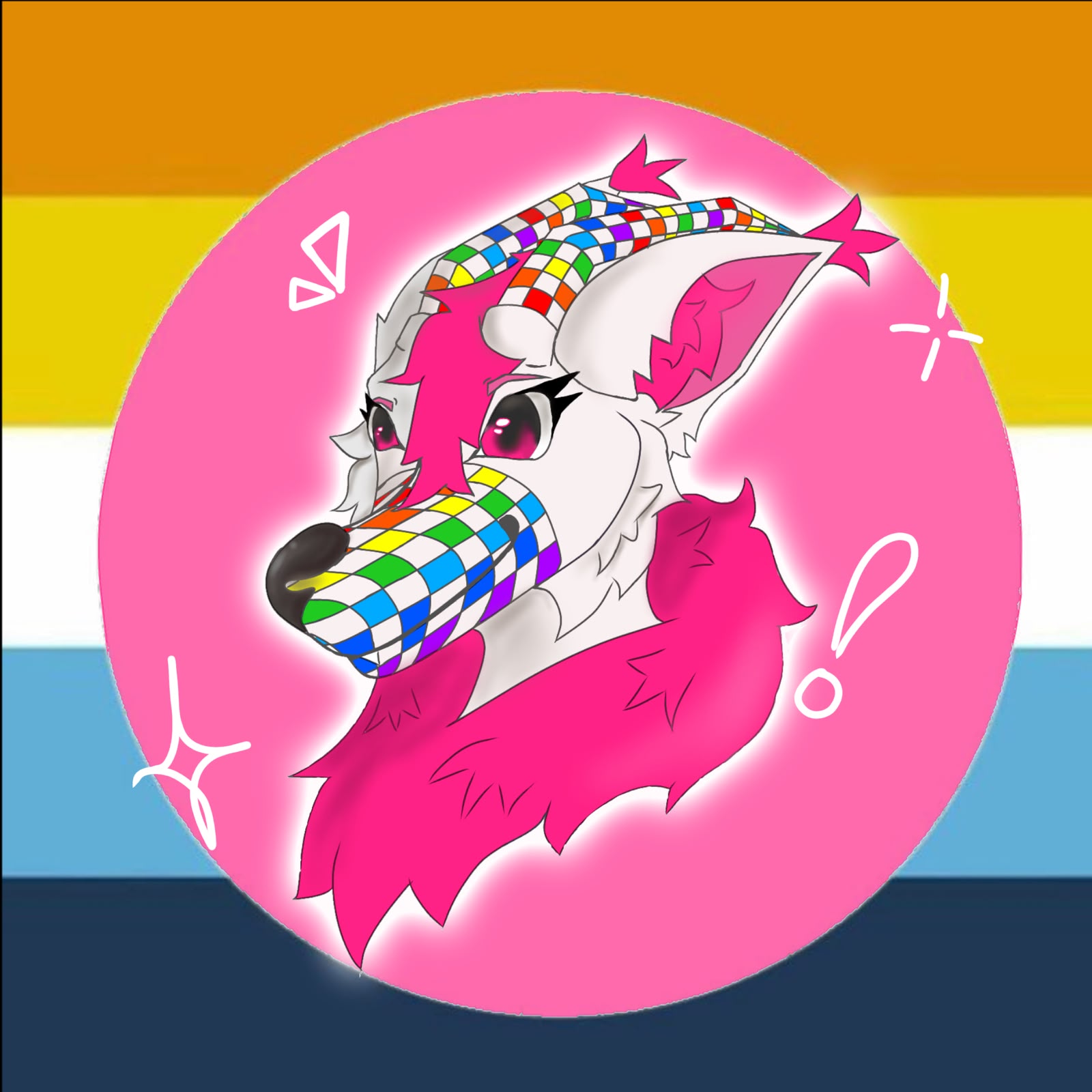 minha fursona :D se chama maya, ela é tipo uma mistura de lobo e dragão, arte publicada por Maya no FurMap